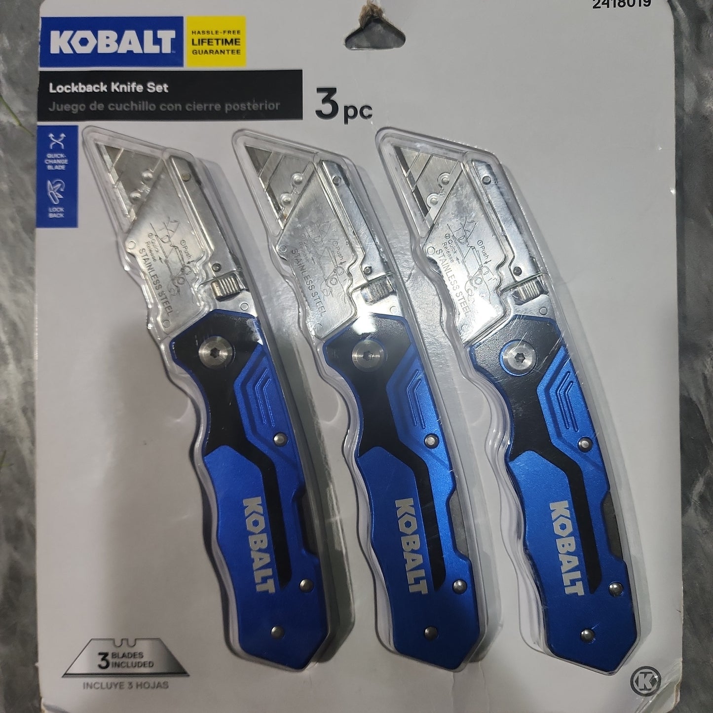 Kobalt Lockback Knife Set