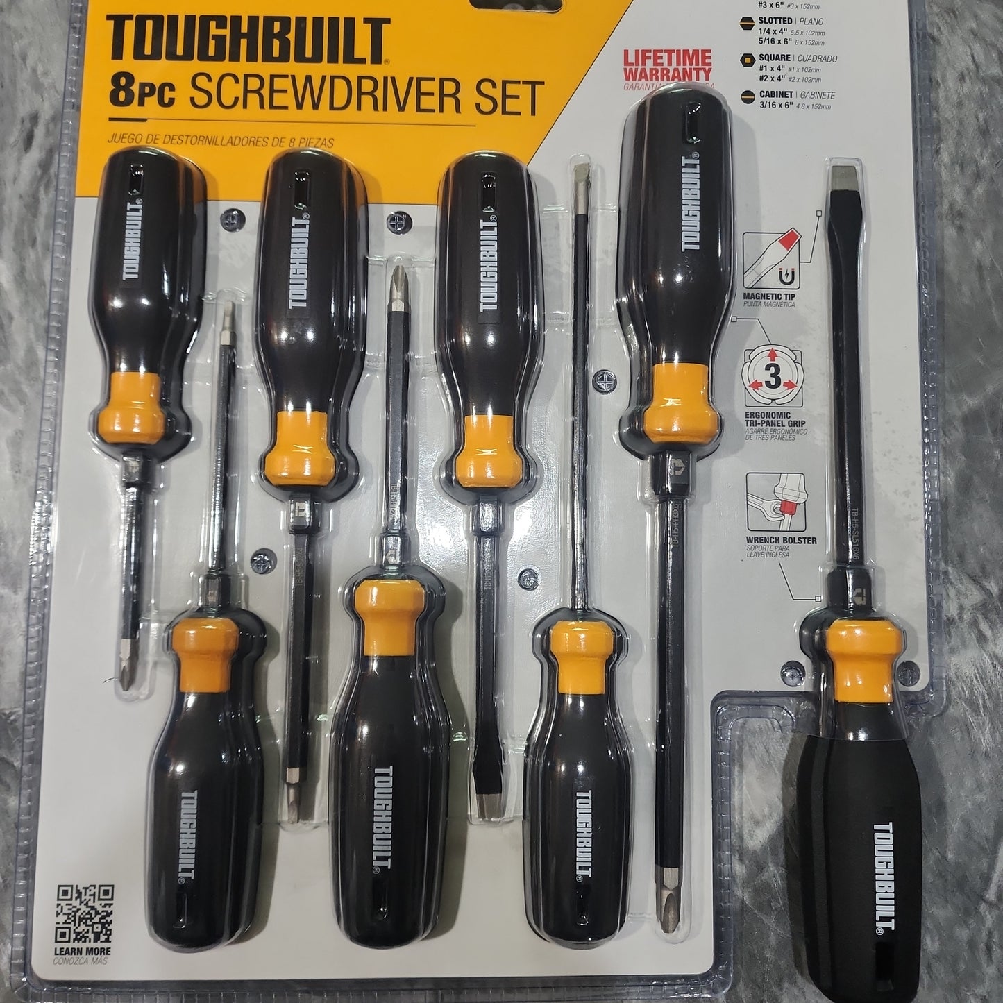 Tougbuilt 8pc Screwdriver set