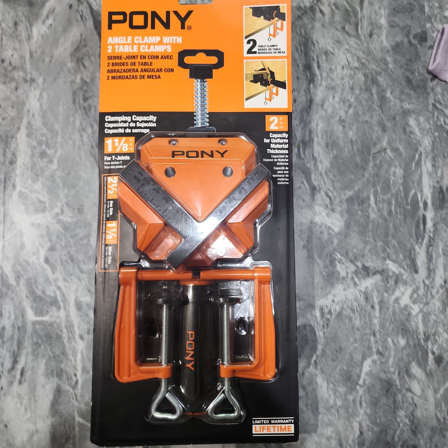 Pony Angle Clamp with2 table Clamp + extra