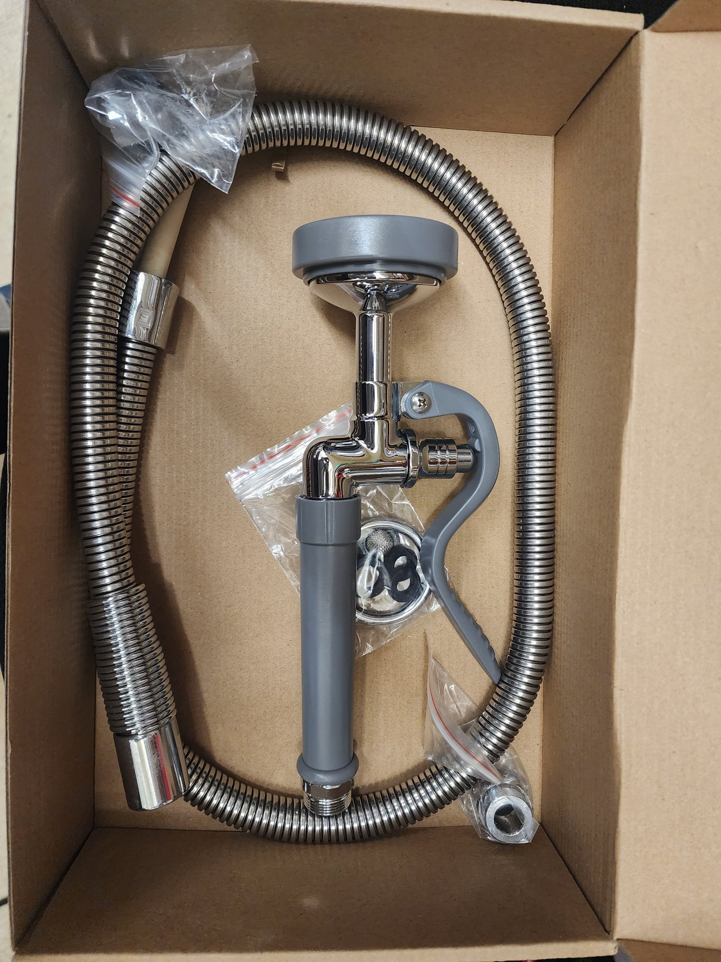 T&S spray Valve 45" stainless steel hose,pre rinse sprayer for commercial kitchen