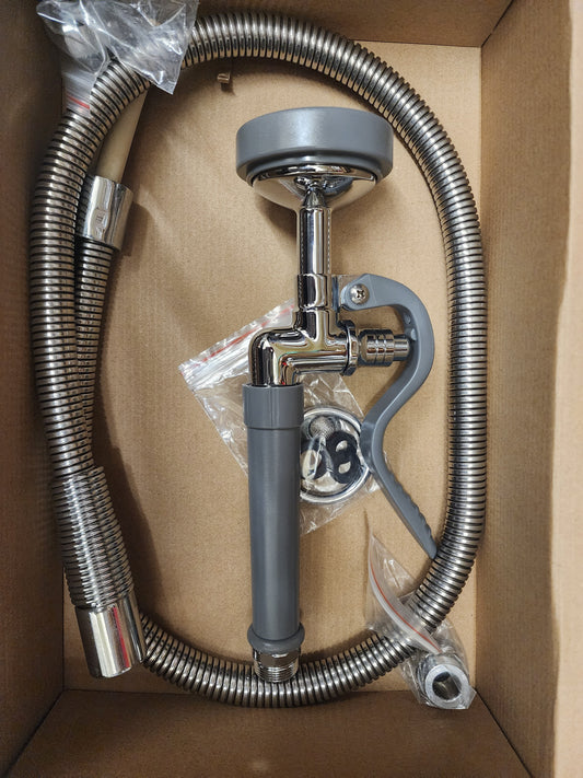 T&S spray Valve 45" stainless steel hose,pre rinse sprayer for commercial kitchen